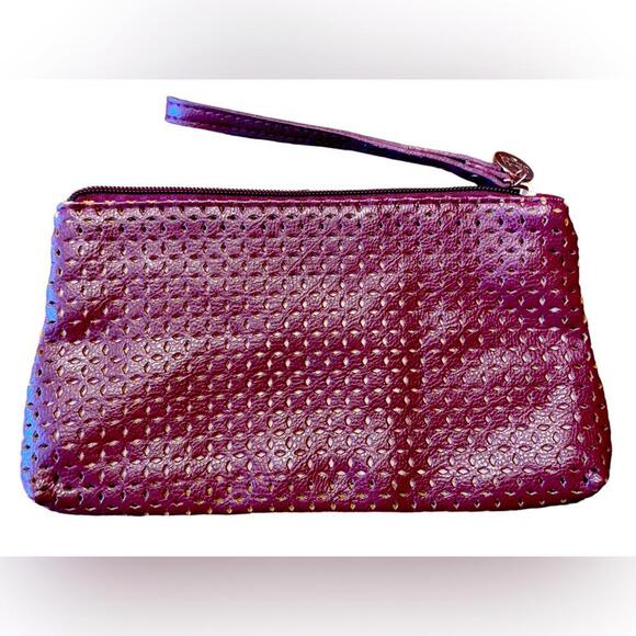 NWOT Laura Gellar Eyelet Clutch Bag with Wrist Strap - Picture 1 of 4
